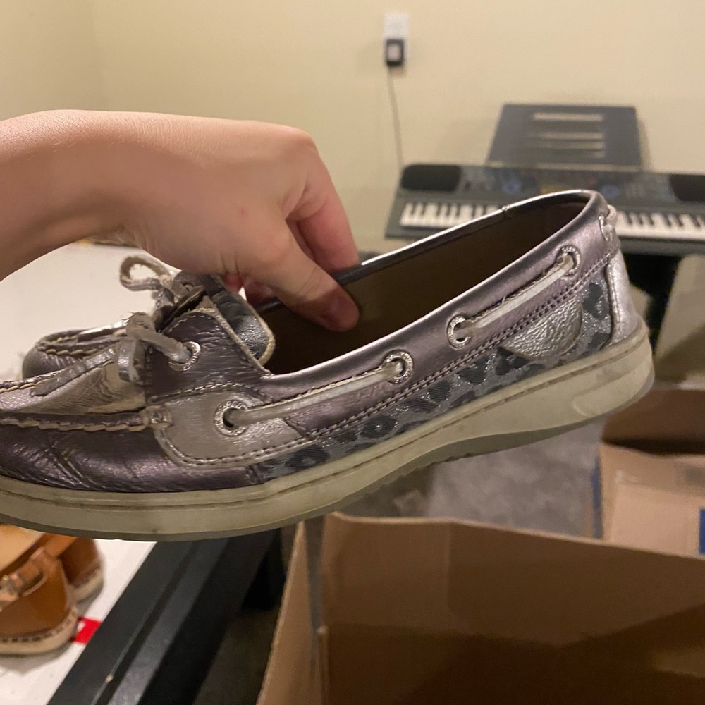 Cheetah grey sperrys
